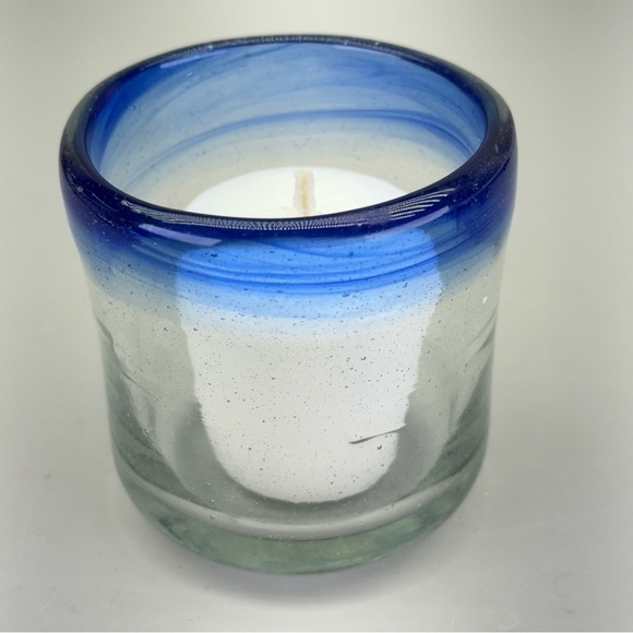 Handblown Mexican Glass Candleholder - Picture 9 of 10